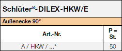 Schlüter-DILEX-HKW/E