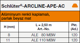 Schlüter®-ARCLINE-APE-AC