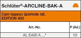 Schlüter®-ARCLINE-BAK, KEUCO tasarım koleksiyonu EDITION 400 / EDITION 11 ile birlikte