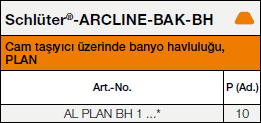 Schlüter®-ARCLINE-BAK-BH