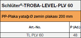 Schlüter®-TROBA-LEVEL-AP 1
