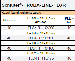 Schlüter-TROBA-LINE-TLGR