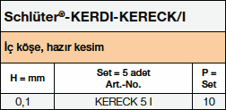 Schlüter-KERDI-KERECK/I