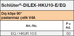 Schlüter®- DILEX-HKU-E/EQ