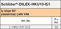 Schlüter®- DILEX-HKU-E 135°