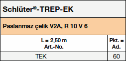 <a name='ek'></a>Schlüter®-TREP-EK