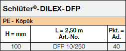 Schlüter-DILEX-DFP