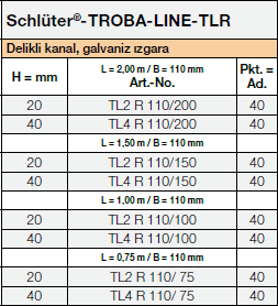 <a name='tlr'></a>Schlüter®-TROBA-LINE-TLR