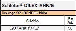 Schlüter-DILEX-AHK/E