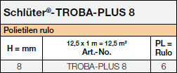 Schlüter-TROBA-PLUS 8