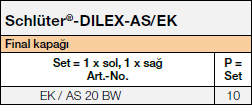 Schlüter-DILEX-AS/EK