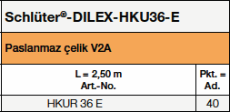Schlüter®-DILEX-HKU36-E