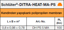 <a name='ps'></a>Schlüter®-DITRA-HEAT-MA-PS