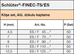 Schlüter®-FINEC-TS/ES