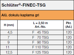 Schlüter®-FINEC-TSG