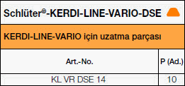 Schlüter®-KERDI-LINE-VARIO-DSE 14