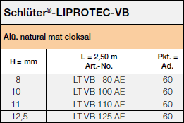 Schlüter®-LIPROTEC-VB