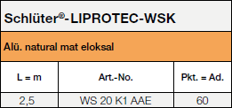 Schlüter®-LIPROTEC-WSK