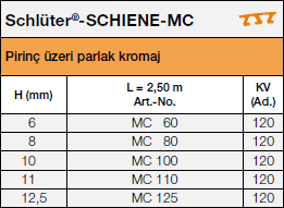 <a name='mc'></a>Schlüter®-SCHIENE-M