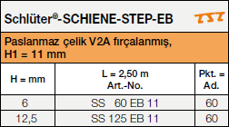 <a name='3'></a>Schlüter®-SCHIENE-STEP-EB seramik üzeri seramik uygulamaları için