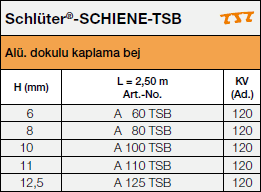 Schlüter®-SCHIENE-TSB