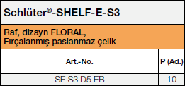 <a name='3'></a>Schlüter®-SHELF-E-S3