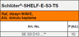 Schlüter®-SHELF-E-S3 WAVE TS