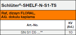 Schlüter®-SHELF-N-S1 FLORAL TS