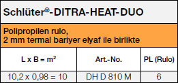 <a name='duo'></a>Schlüter®-DITRA-HEAT-DUO