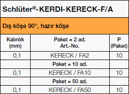 KERDI-KERECK-F/A