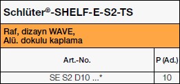 Schlüter®-SHELF-E-S2-TS, Wave